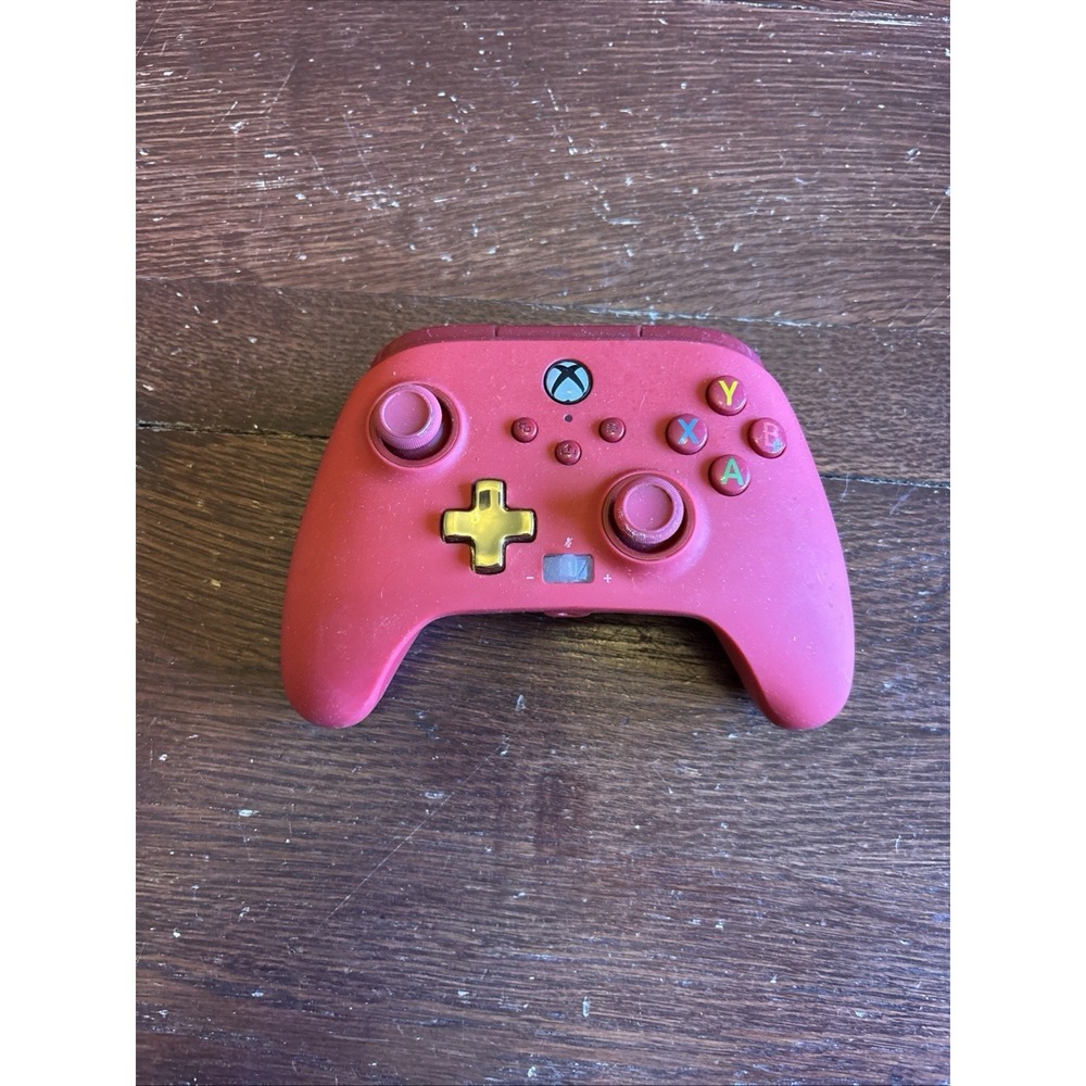 Power A Red for Microsoft Xbox One Wireless‎ Controller NO CABLE Untested